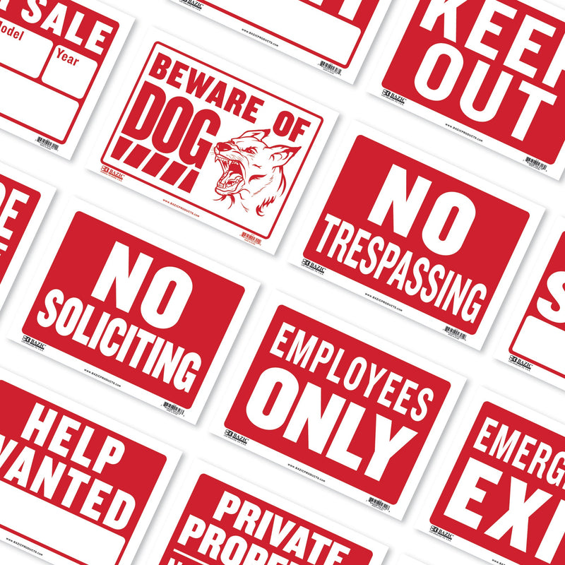12" X 16" No Soliciting Sign Sold in 24 Units