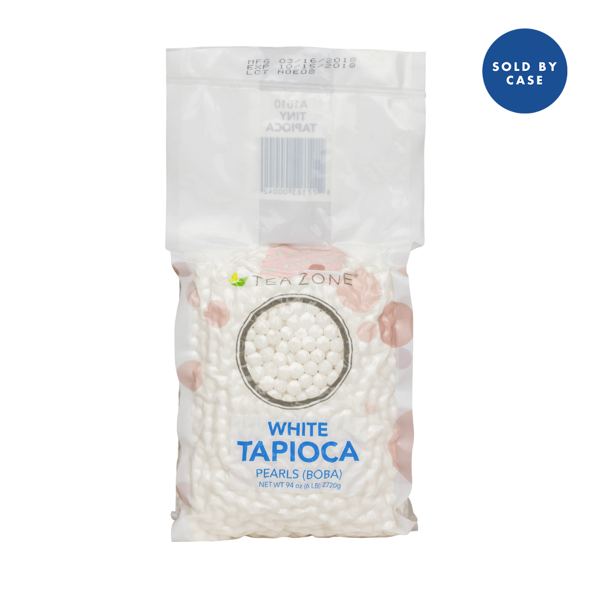 Tea Zone White Tapioca Boba- Case (6 bags)