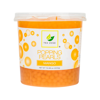 Tea Zone Mango Popping Pearls (7 lbs) Case of 4
