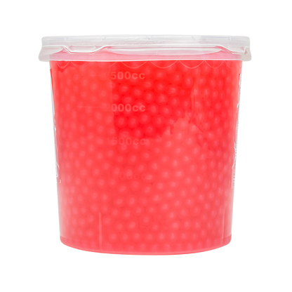 Tea Zone Strawberry Popping Pearls (7 lbs) Case Of 4
