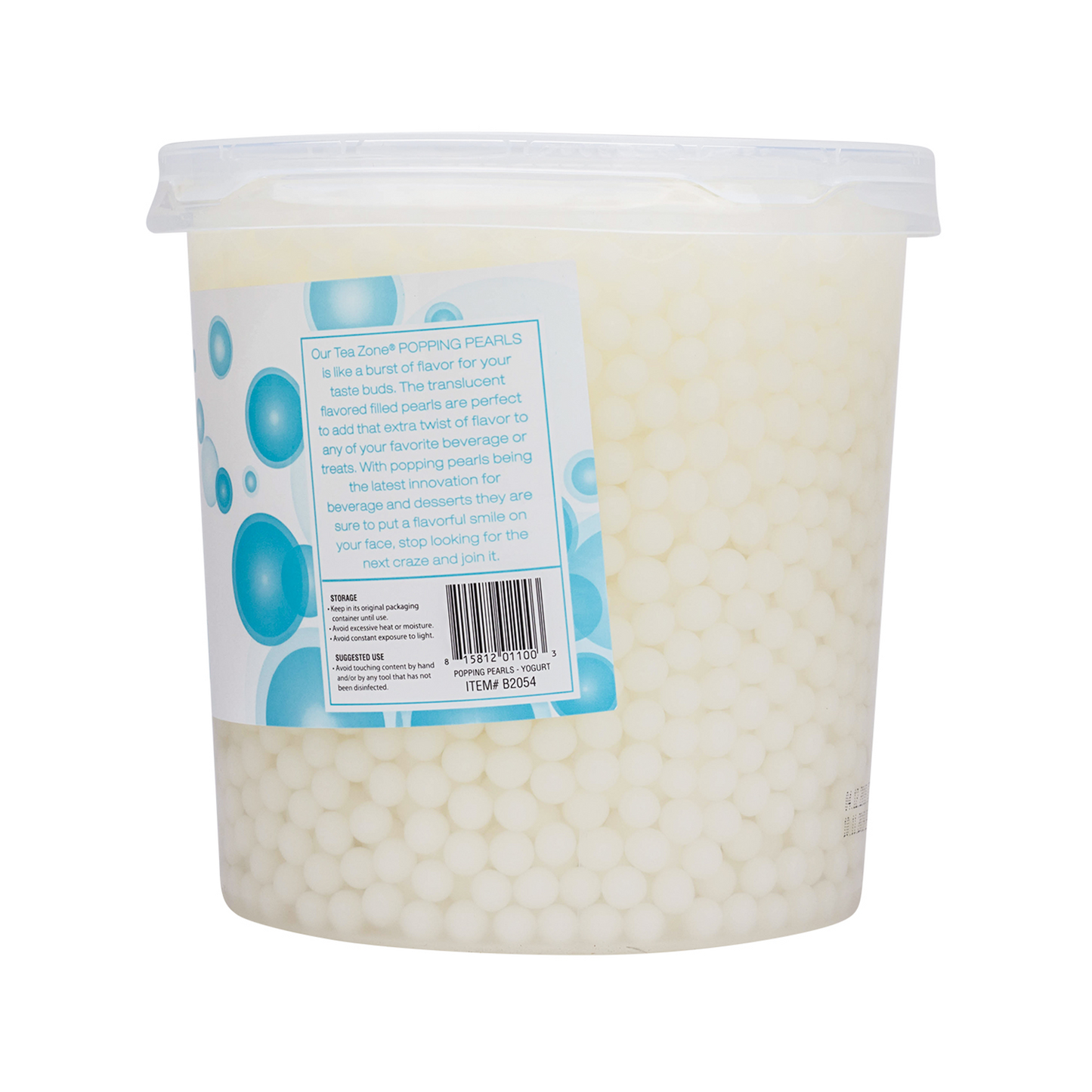 Tea Zone Yogurt Popping Pearls (7 lbs) case of 4