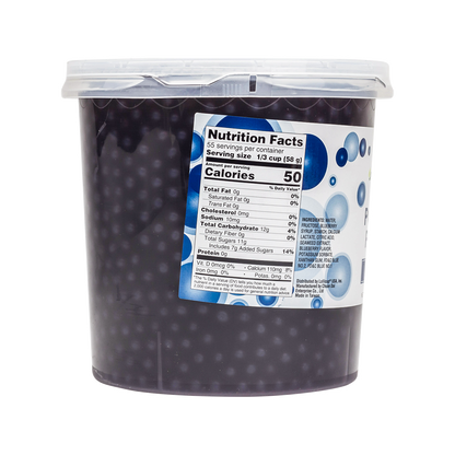 Tea Zone Blueberry Popping Pearls (7 lbs) Case of 4