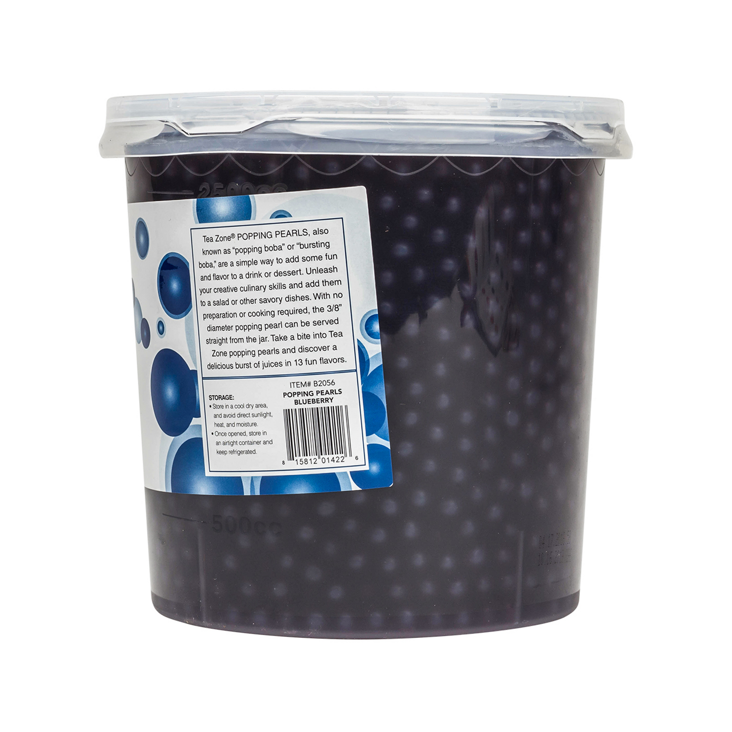 Tea Zone Blueberry Popping Pearls (7 lbs) Case of 4