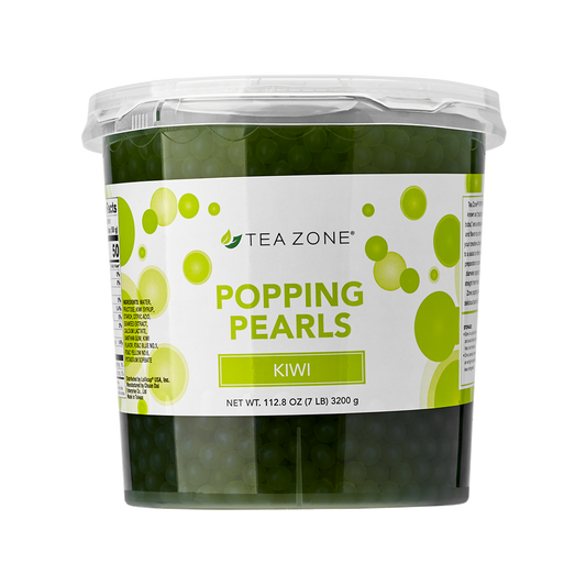 Tea Zone Kiwi Popping Pearls (7 lbs) Case of 4
