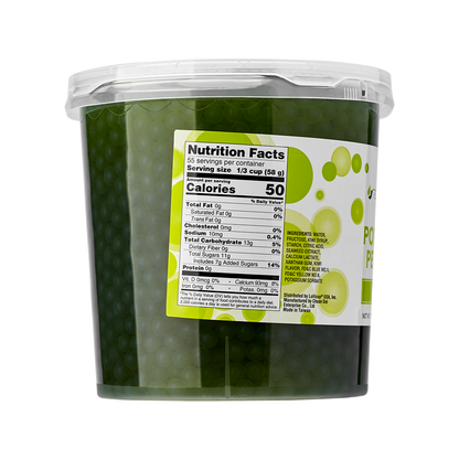 Tea Zone Kiwi Popping Pearls (7 lbs) Case of 4