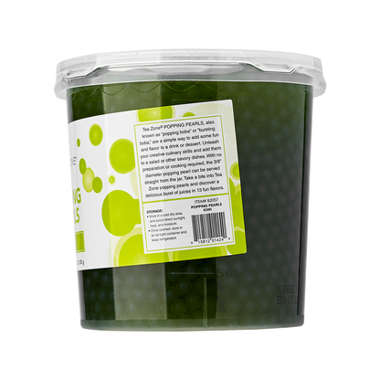 Tea Zone Kiwi Popping Pearls (7 lbs) Case of 4