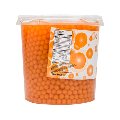 Tea Zone Cantaloupe Popping Pearls (7 lbs), B2058 Case of 4