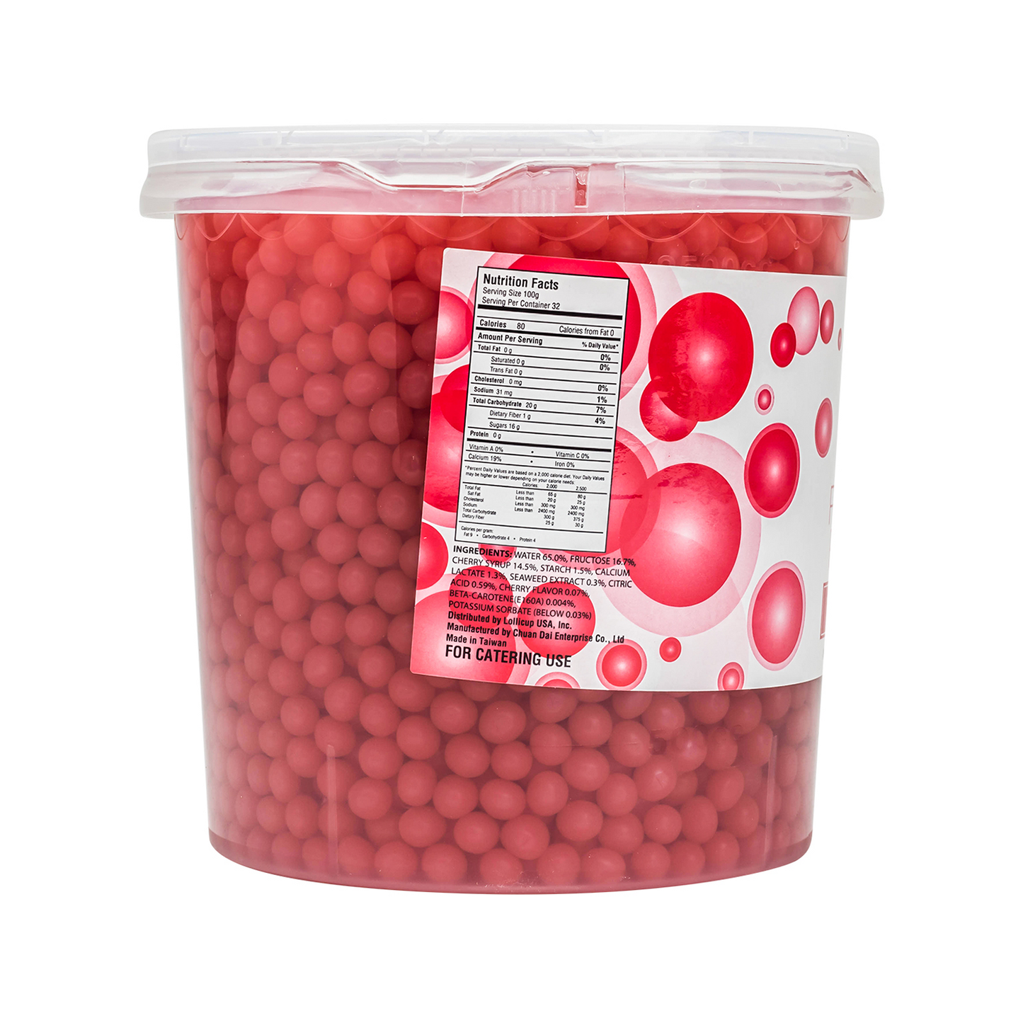 Tea Zone Cherry Popping Pearls (7 lbs) Case of 4 B2059