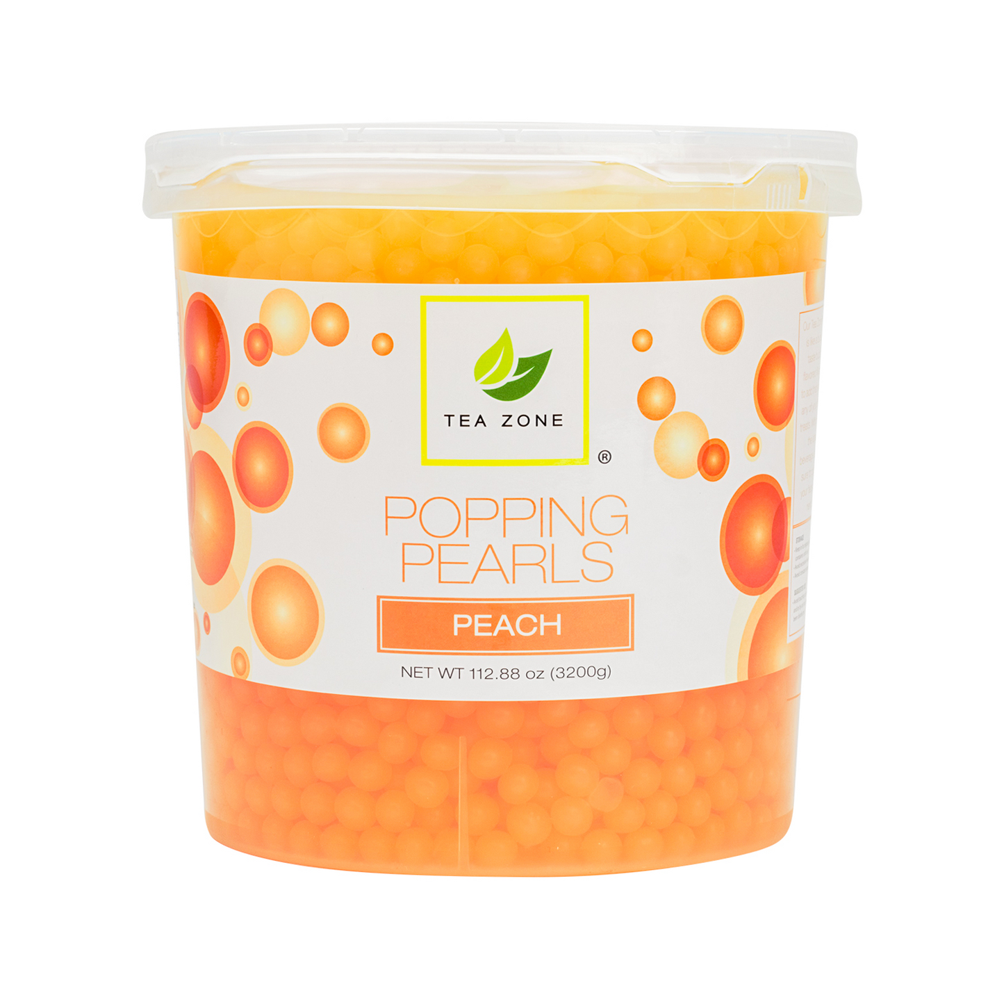 Tea Zone Peach Popping Pearls (7 lbs) Case of 4 B2061