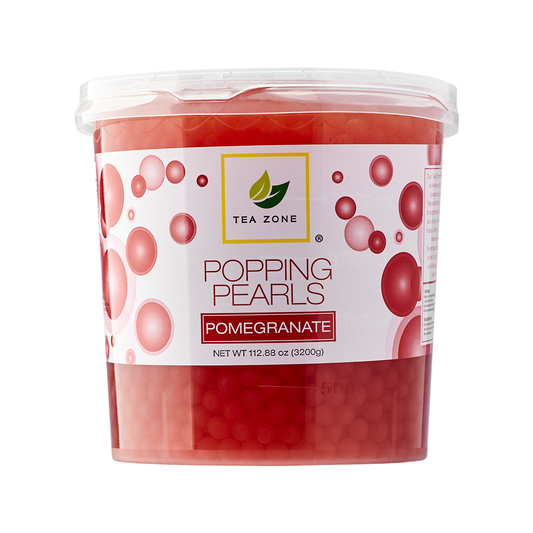 Tea Zone Pomegranate Popping Pearls (7 lbs) Case of 4 B2062