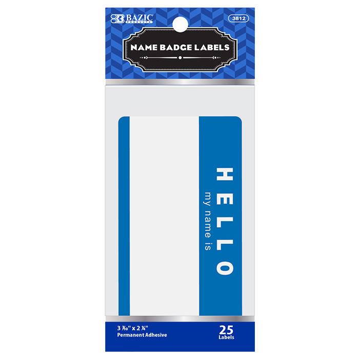 "HELLO my name is" Name Badge Label (25/Pack) Sold in 24 Units