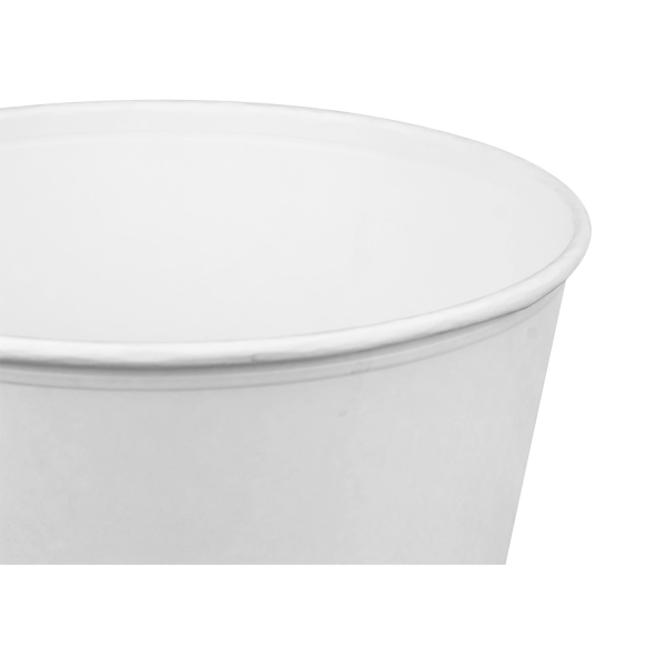 Karat 130oz Paper Food Buckets with Paper Lids (215mm) - 125 ct