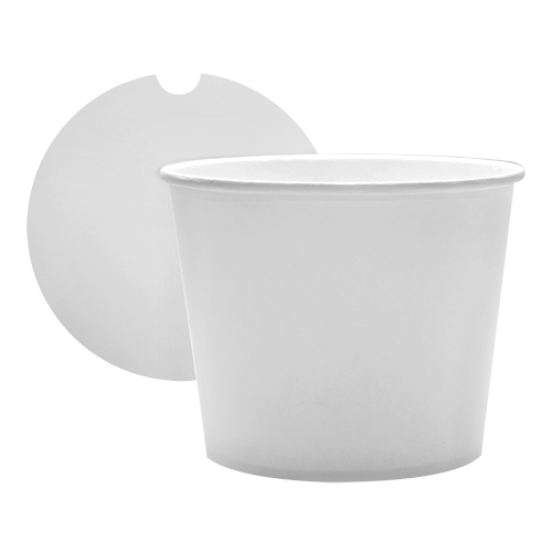 Karat 85oz Food Buckets with Paper Lids (189mm) - 180 ct