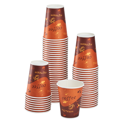 Karat 8oz Paper Hot Cups - Coffee (80mm) - 1,000 ct