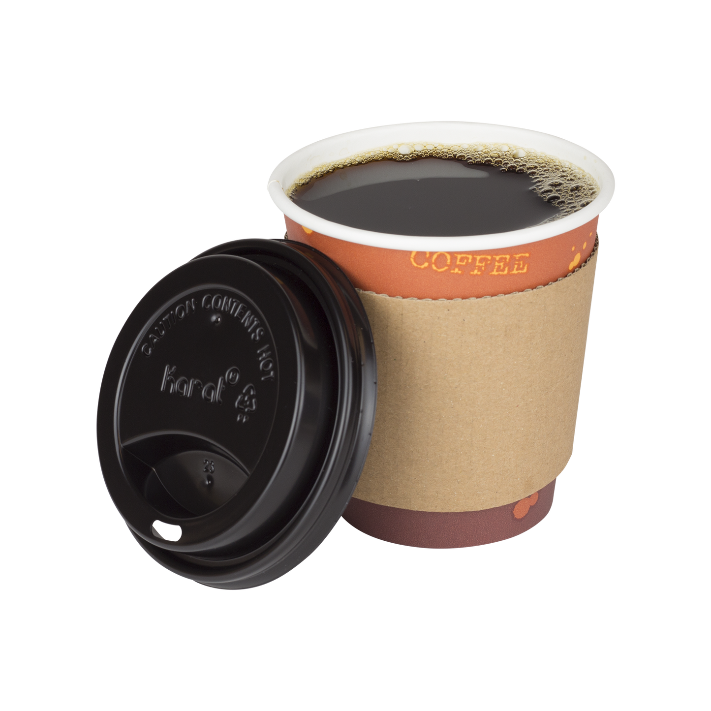 Karat 10oz Paper Hot Cups - Coffee (90mm) - 1,000 ct