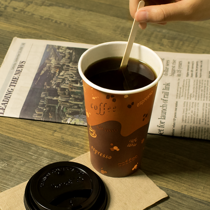 Karat 16oz Paper Hot Cups - Coffee (90mm) - 1,000 ct