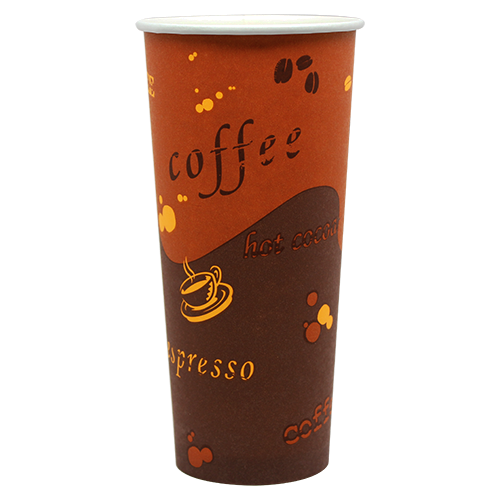 Karat 24oz Paper Hot Cups - Coffee (90mm) - 500 ct