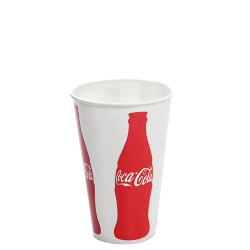 Karat 12oz Paper Cold Cups - Coca Cola (84mm) - 1,000 ct