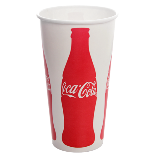 Karat 32oz Paper Cold Cups - Coca Cola (104.5mm) - 600 ct