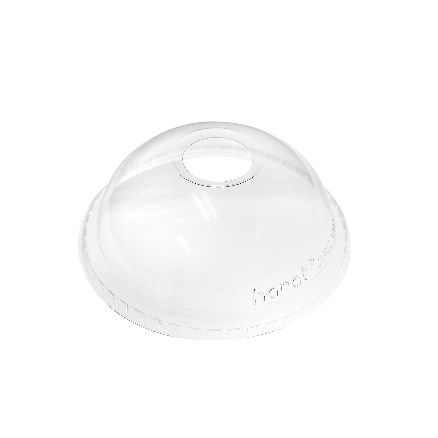 Karat 104.5mm PET Dome Lids for Paper Cold Cups- 600 ct