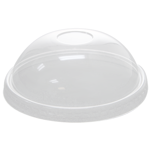Karat 20oz PET Plastic Food Container Dome Lids (127mm) - 600 ct