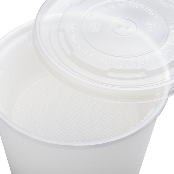 Karat 16oz PP Plastic Insert for 24-32oz Paper Food Container - 600 ct