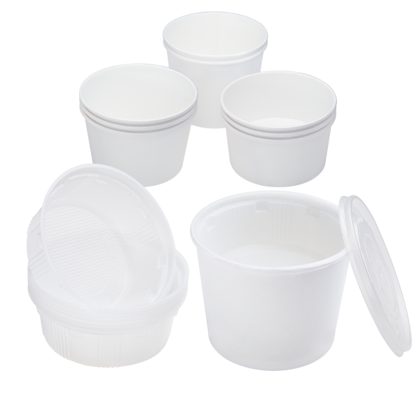 Karat 16oz PP Plastic Insert for 24-32oz Paper Food Container - 600 ct