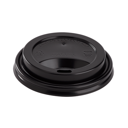 Karat 8oz Sipper Dome Lids - Black (80mm) - 1,000 ct