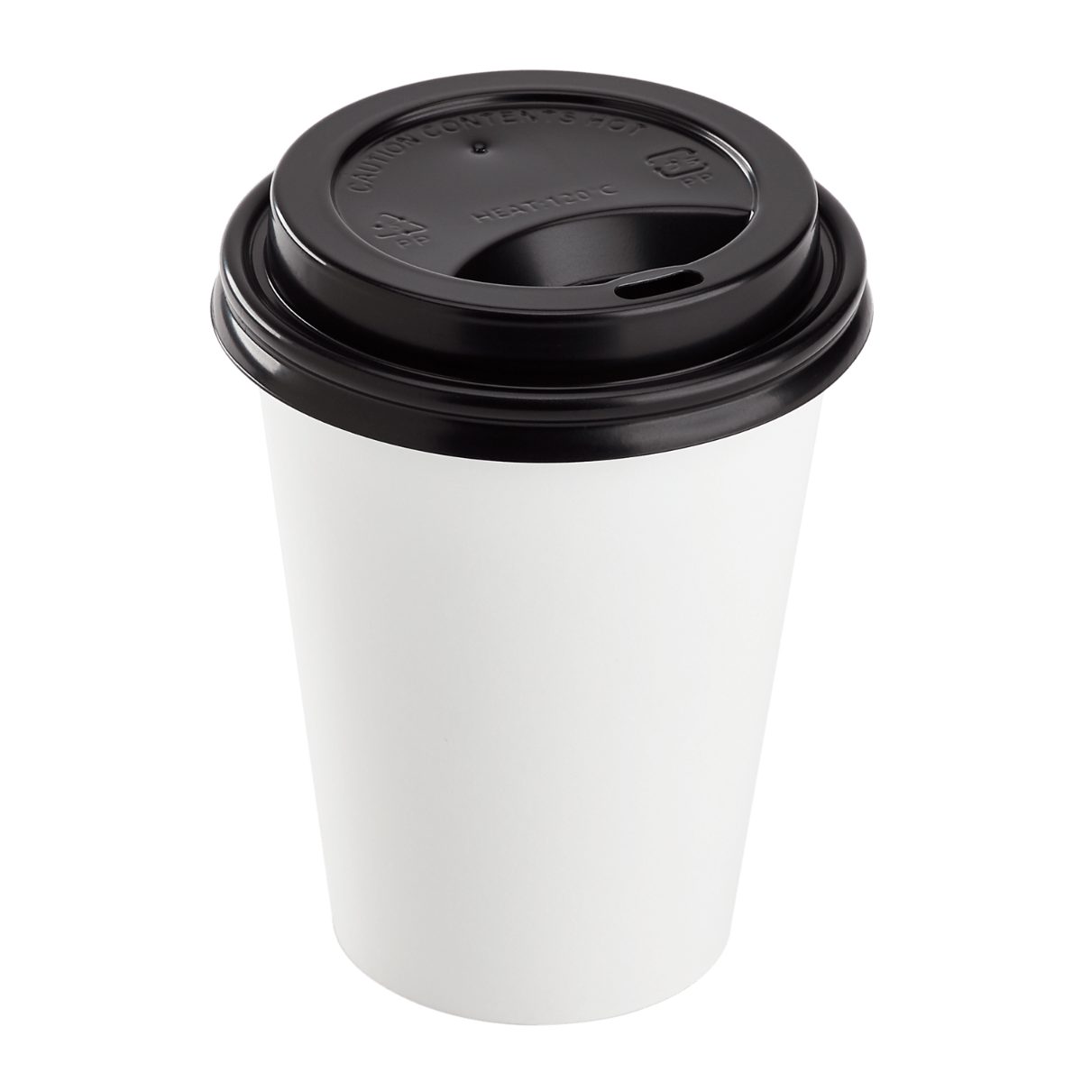 Karat 8oz Sipper Dome Lids - Black (80mm) - 1,000 ct