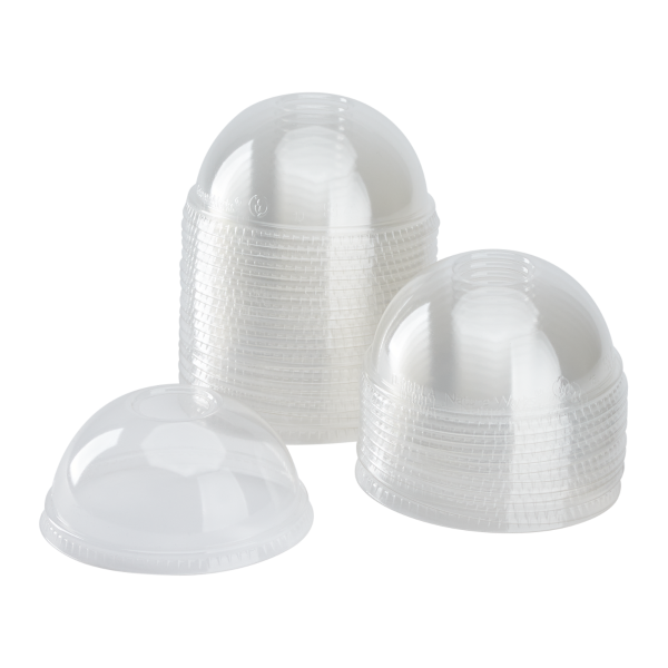 Karat 98mm PET Plastic Dome Lids - 1,000 ct