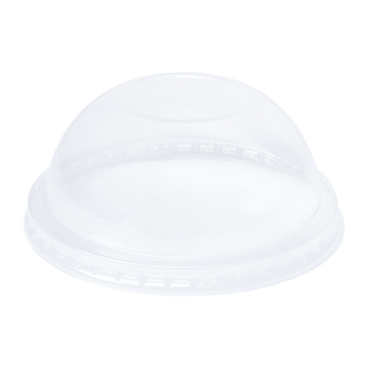 Karat 90mm PET Plastic Dome Lids - No Hole - 1,000 ct