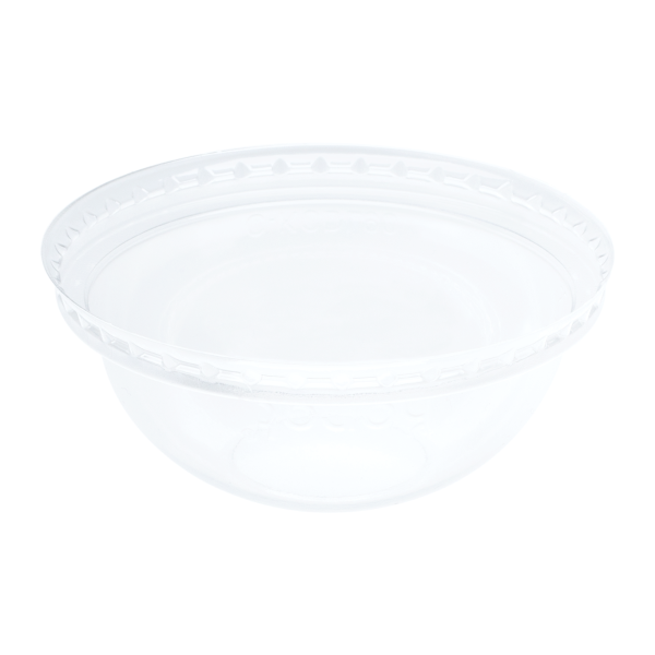 Karat 90mm PET Plastic Dome Lids - No Hole - 1,000 ct