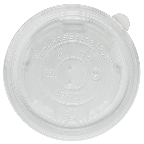 Karat 8oz PP Plastic Food Container Flat Lids (95mm) - 1,000 ct