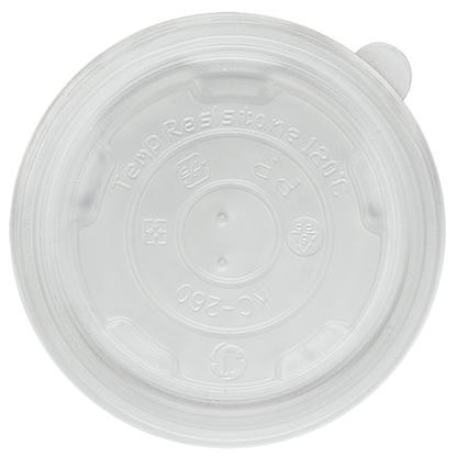 Karat 8oz PP Plastic Food Container Flat Lids (95mm) - 1,000 ct