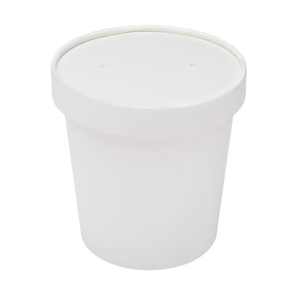 Karat Paper lid for 6-16 oz Gourmet Paper Cold/Hot Food Containers - 1,000 ct