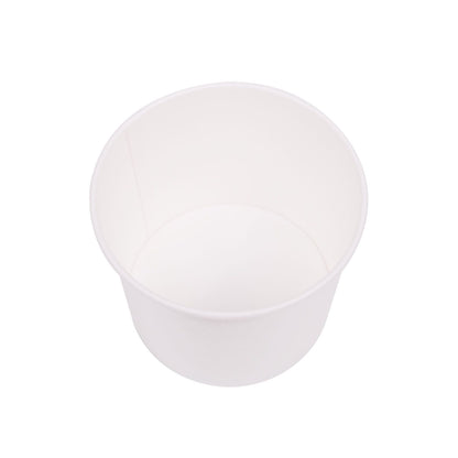 Karat 16oz Paper Food Containers - White (112mm) - 1000 ct