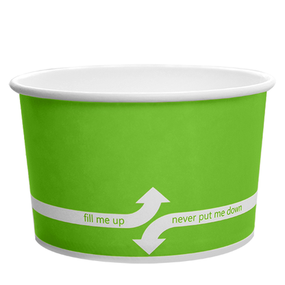 Karat 20oz Paper Food Containers - (127mm) - 600 ct,  C-KDP20 (GREEN)
