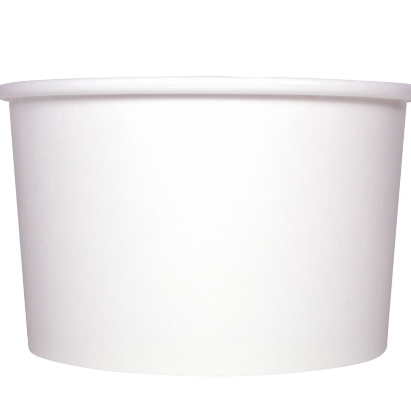 Paper Food Containers - 16oz Food Containers - White (112mm) - 1000 ct