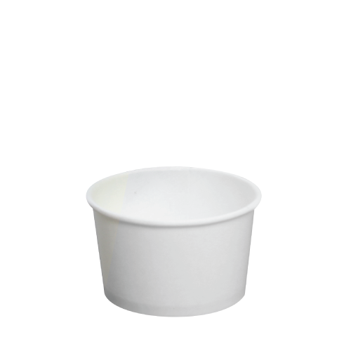 Karat 4oz Food Containers - White (76mm) - 1,000 ct, C-KDP4W