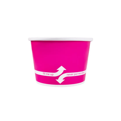 Karat 8oz Food Containers - Pink (95mm) - 1,000 ct, C-KDP8 (PINK)