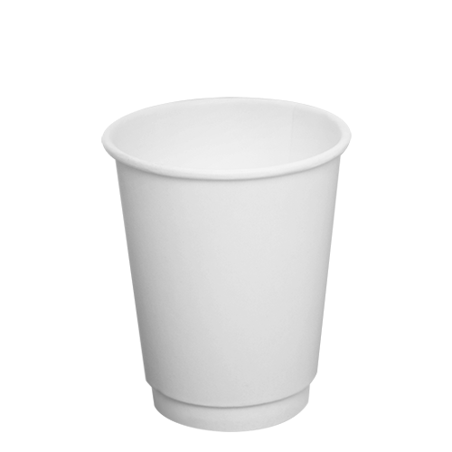Karat 8oz Insulated Paper Hot Cups - White (80mm) - 500 ct