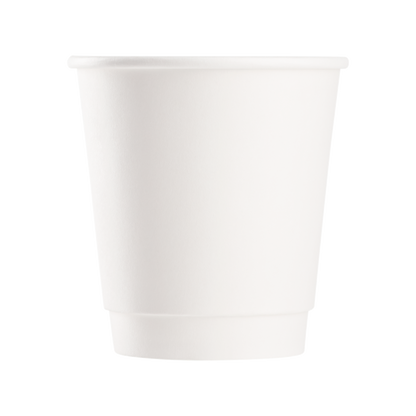 Karat 10oz Insulated Paper Hot Cups - White (90mm) - 500 ct