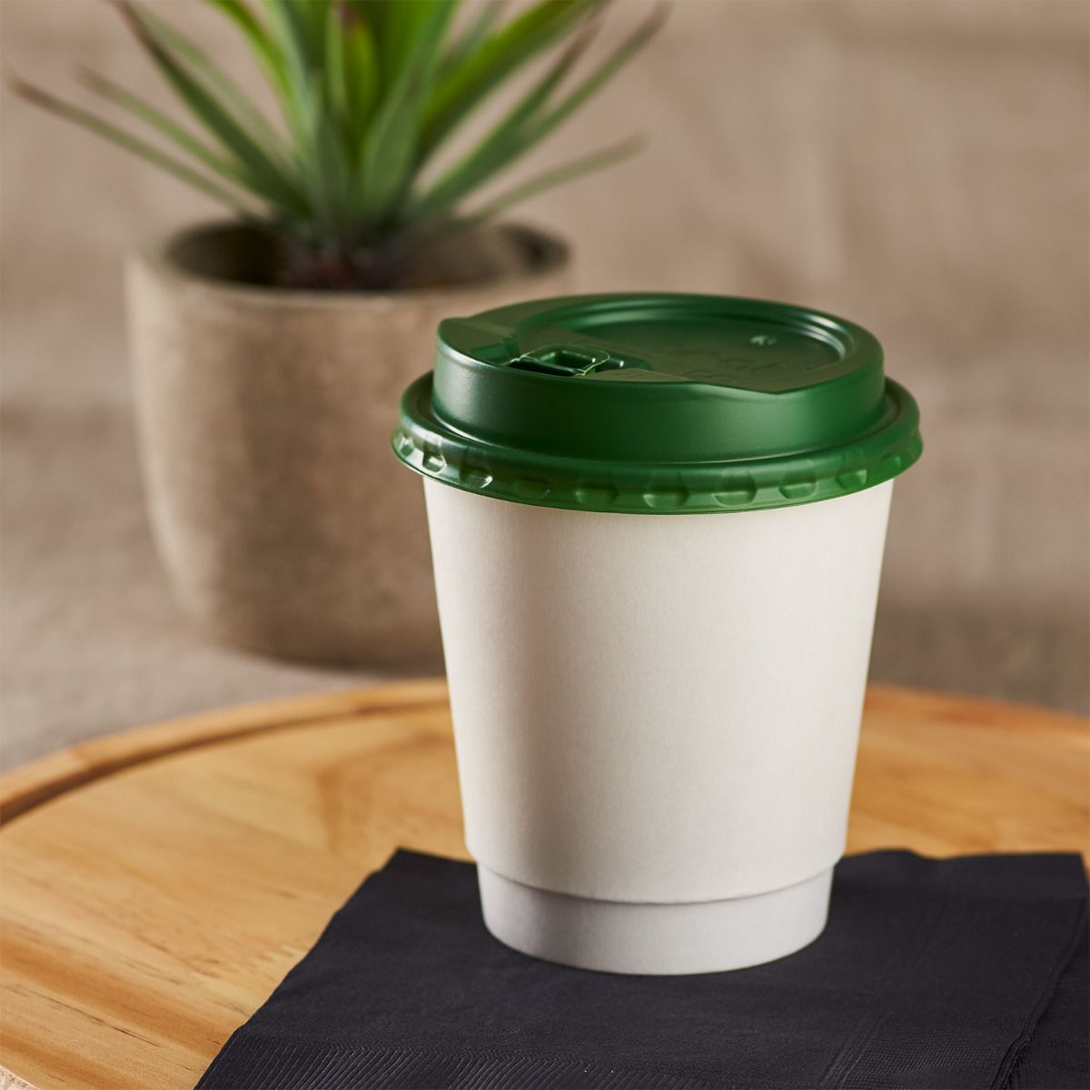 Karat 10oz Insulated Paper Hot Cups - White (90mm) - 500 ct