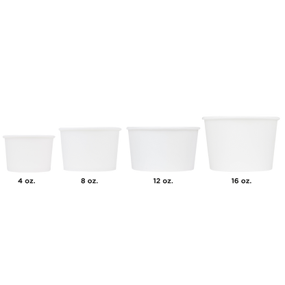 Karat Earth 16oz Eco-Friendly Paper Food Containers - White (114.6mm) - 500 ct