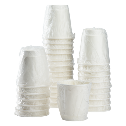 Karat 10oz Wrapped Insulated Paper Hot Cups - White (90mm) - 500 ct