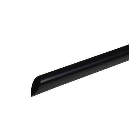 Karat 9'' Jumbo Straws (5mm) Unwrapped - Black - 2,000 ct