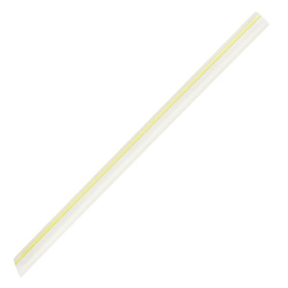 Karat 9'' Boba Straws (10mm) Unwrapped - Mixed Striped Colors - 1,600 ct