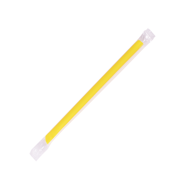 Karat 9'' Boba Straws (10mm) Poly Wrapped - Mixed Colors - 1,600 ct