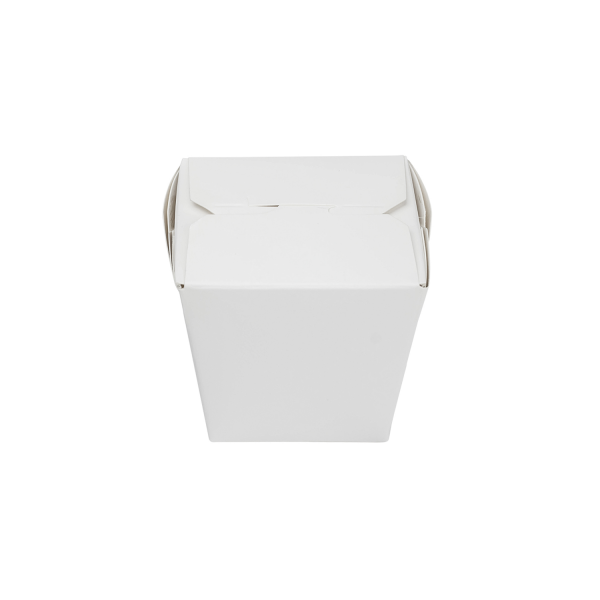 Karat 8oz Food Pail / Paper Take-out Container - White - 450 ct, FP-FP08W