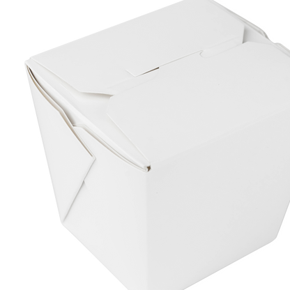 Karat 8oz Food Pail / Paper Take-out Container - White - 450 ct, FP-FP08W